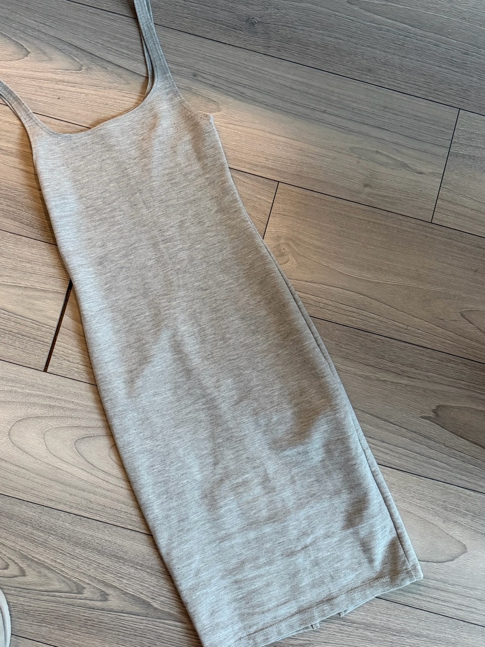 Zara Light Gray Tank Midi Dress